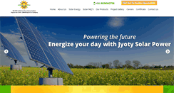 Desktop Screenshot of jyotysolarpower.com